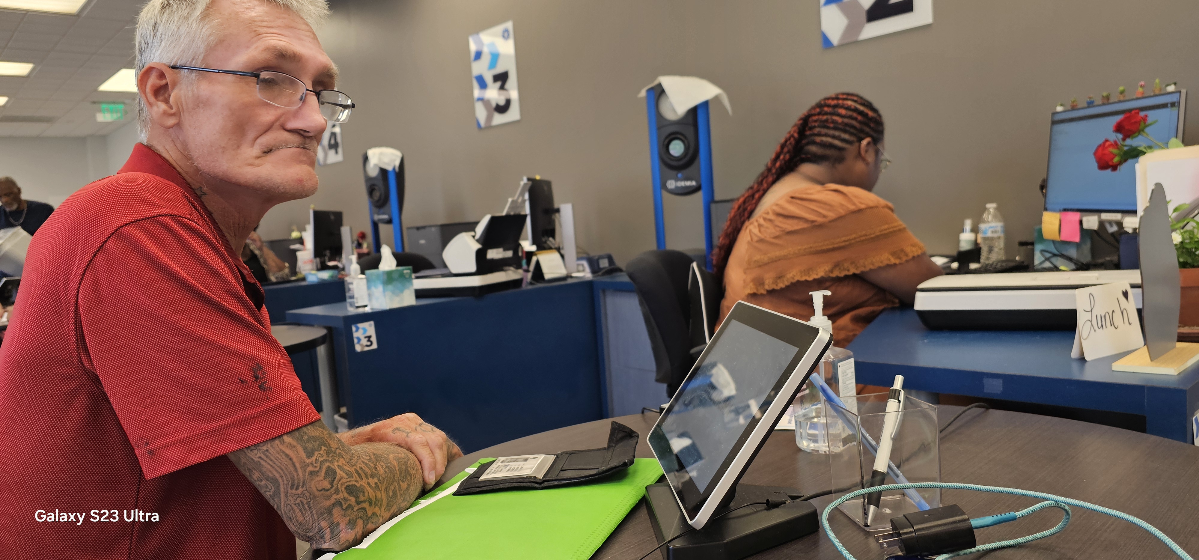 Lonnie getting his Oklahoma state ID